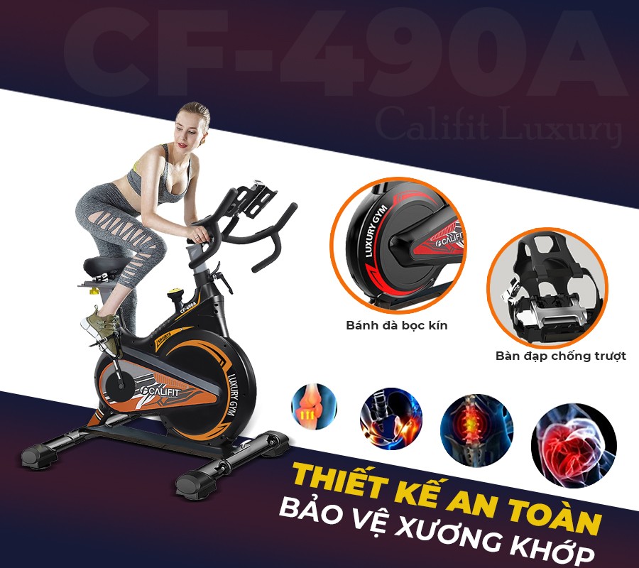 Xe đạp tập thể dục Califit Luxury CF-490A